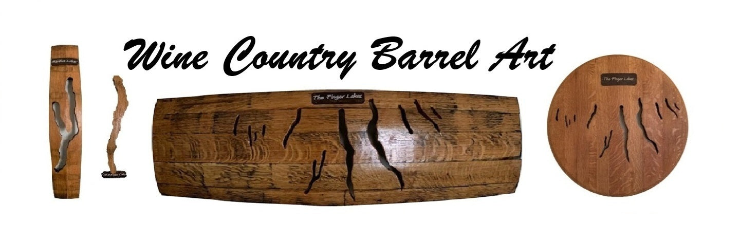 Wine Country Barrel Art from the Finger Lakes: Rustic Home Decor with a Story