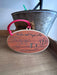 Close-up of engraved lake depth measurements on wood Finger Lakes ornament