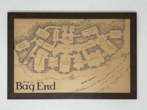 Map of Bag End from Bilbo Baggins home
