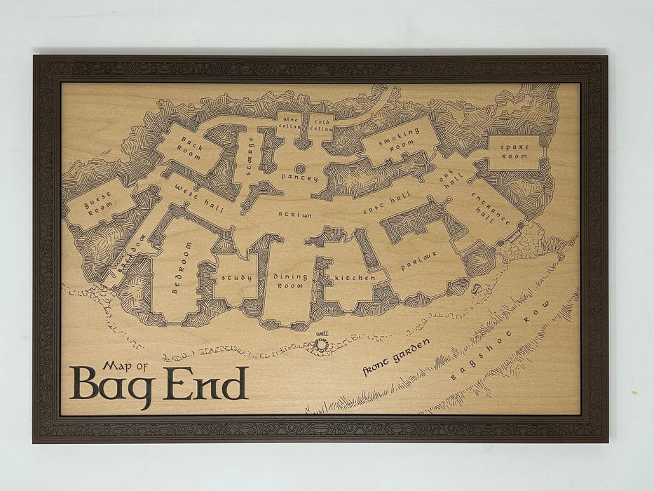 Map of Bag End | Lord of the Rings | Middle Earth