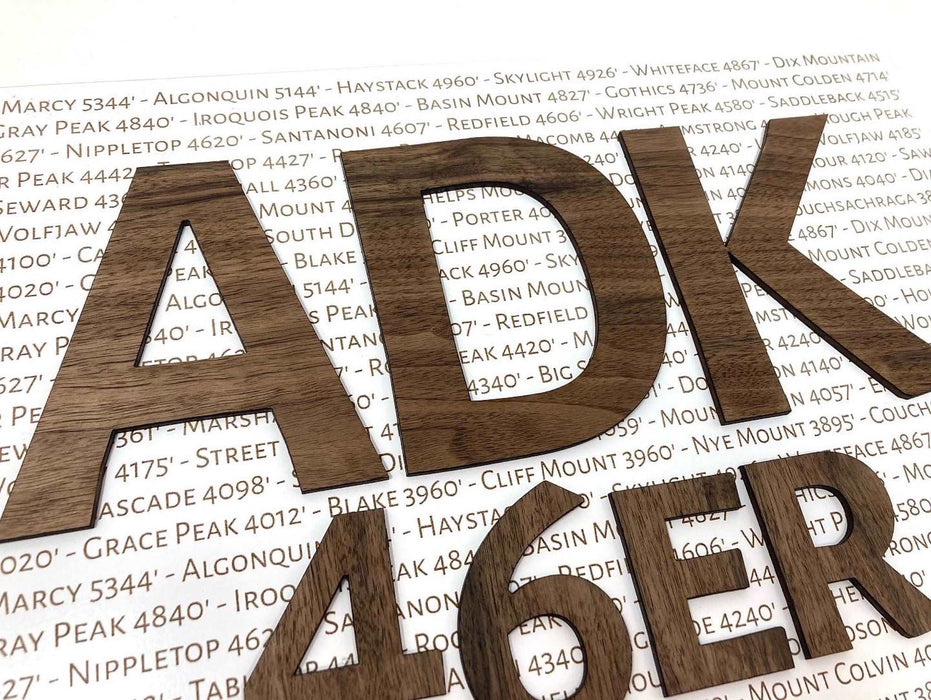 Adirondack 46er Club Mountain Peak Wall Art