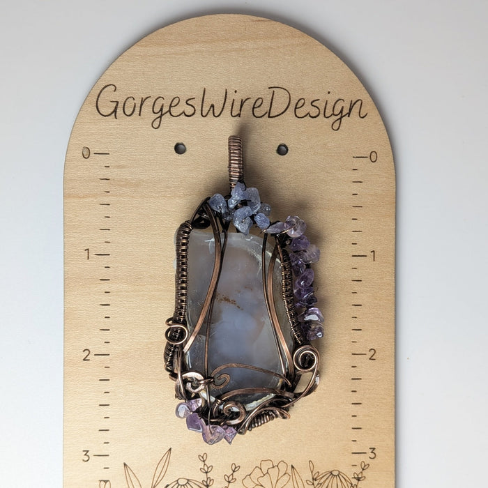 Purple Chalcedony Pendant