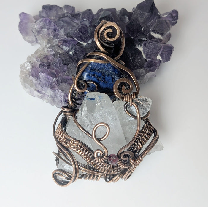 Crystal Lapis Pendant