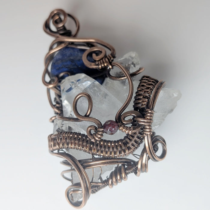 Crystal Lapis Pendant