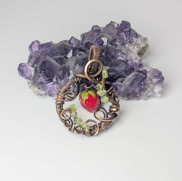 Dangly Strawberry Pendant