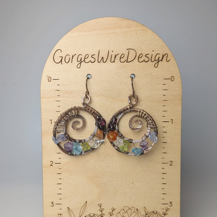 Rainbow Swirl Earrings