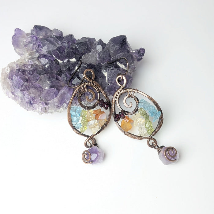 Rainbow Chakra Earrings