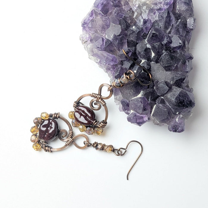 Coffee Bean Earrings