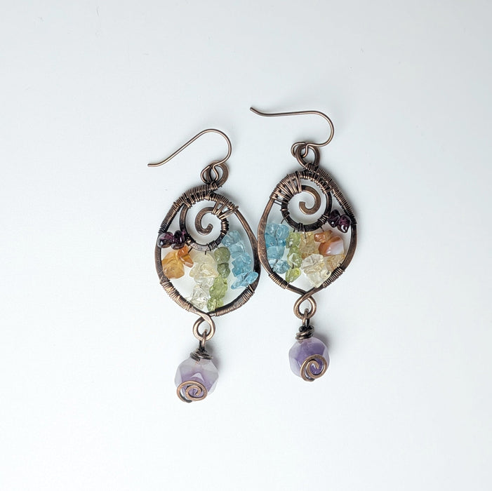 Rainbow Chakra Earrings