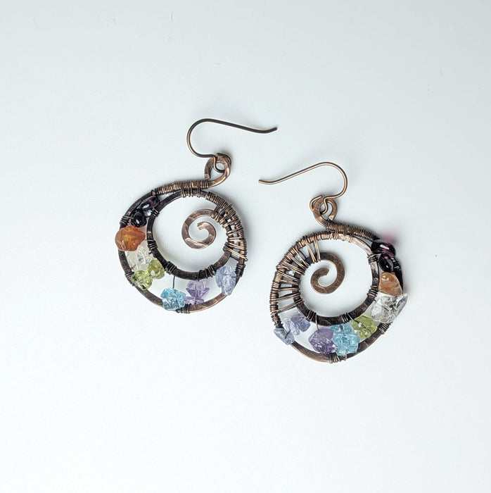 Rainbow Swirl Earrings