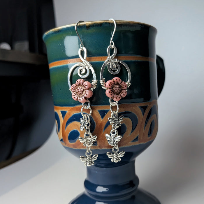 Cute Bee Swarm Earrings
