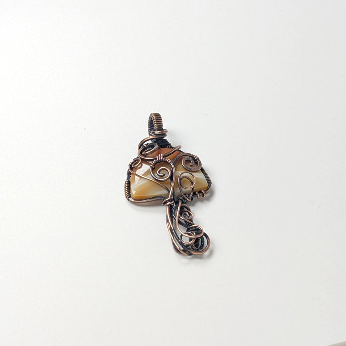 Carnelian Mushroom Pendant