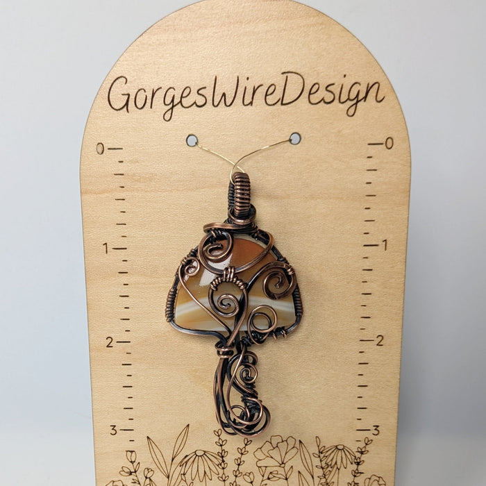 Carnelian Mushroom Pendant