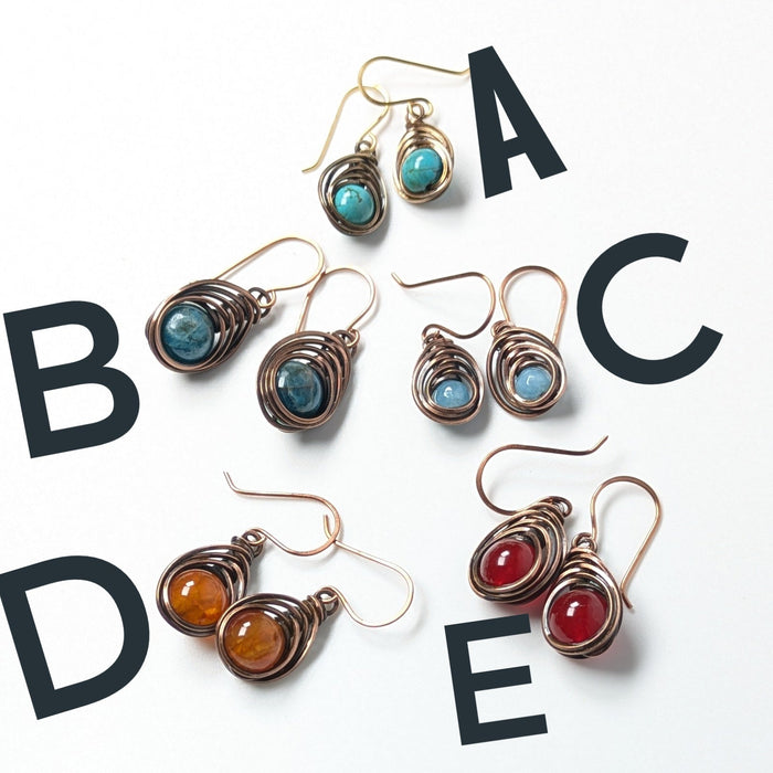 Dangly Herringbone Earrings