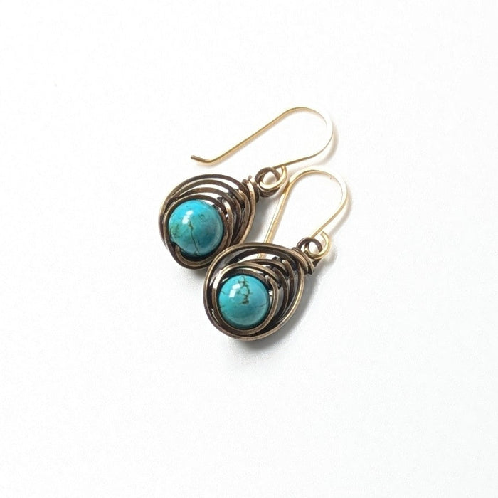 Dangly Herringbone Earrings