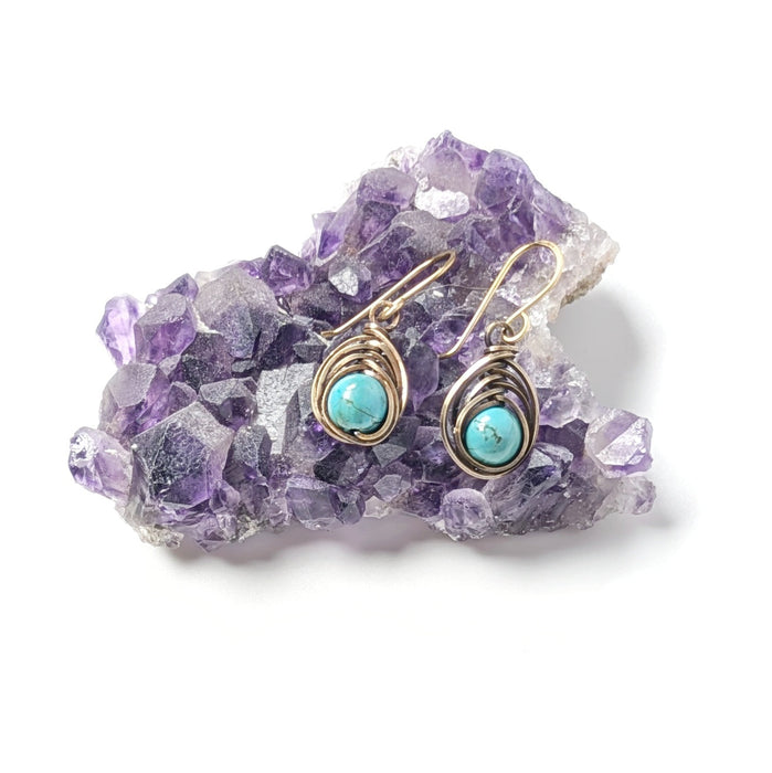 Dangly Herringbone Earrings