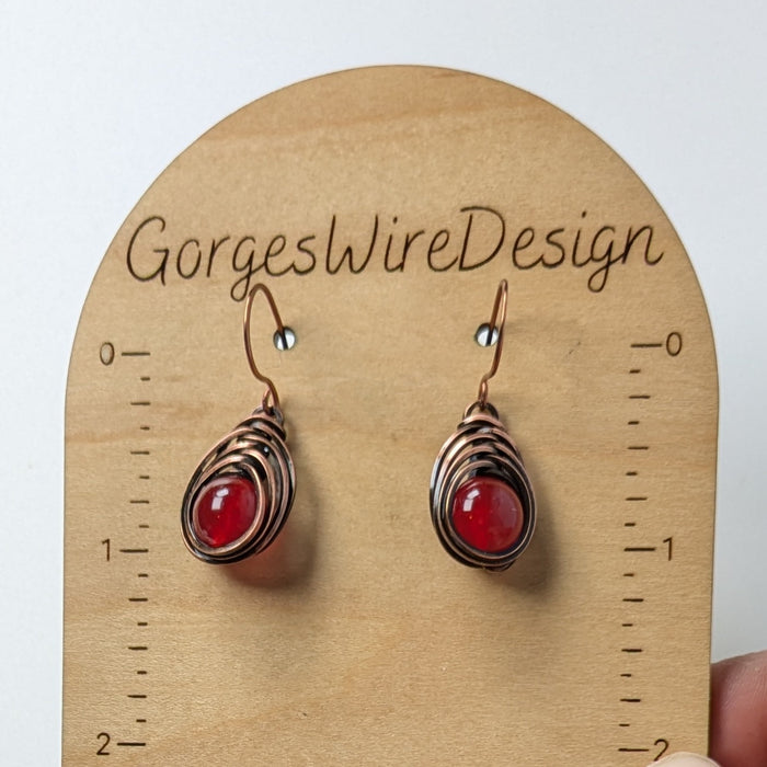 Dangly Herringbone Earrings
