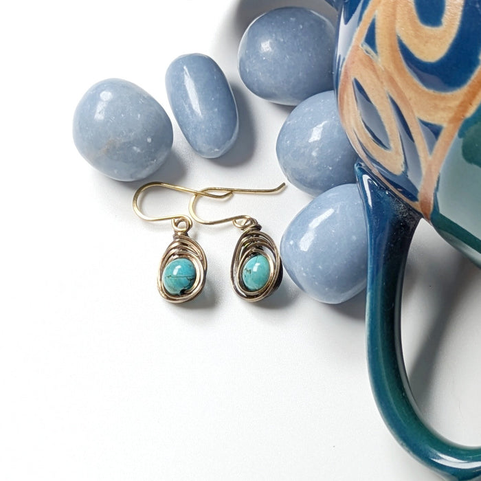 Dangly Herringbone Earrings