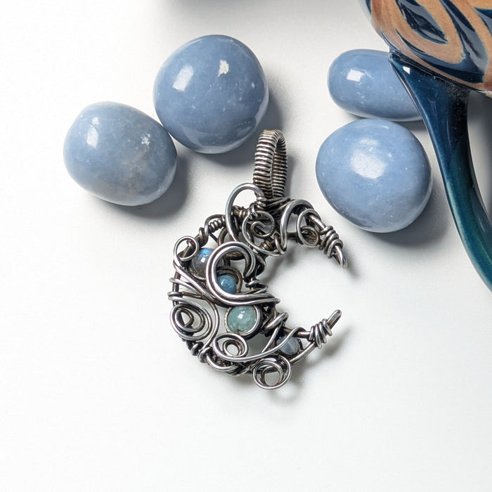 Labradorite Silver Moon