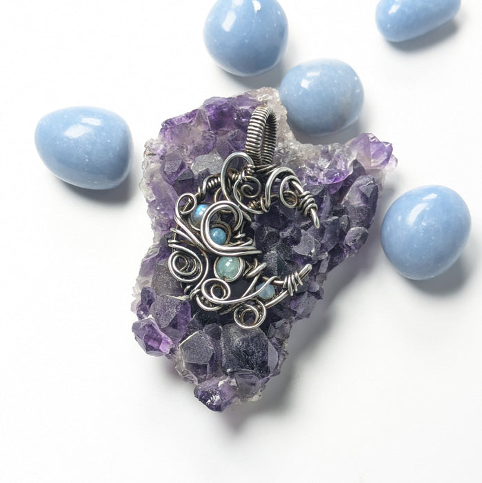 Labradorite Silver Moon