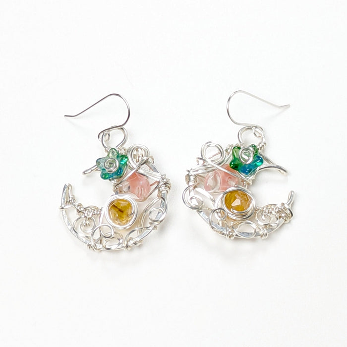 Silver Spring Moon Earrings