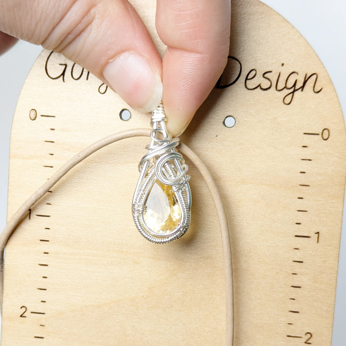 Minimalist Faceted Citrine Necklace