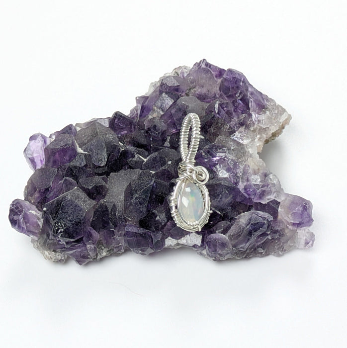 White Opal Pendant