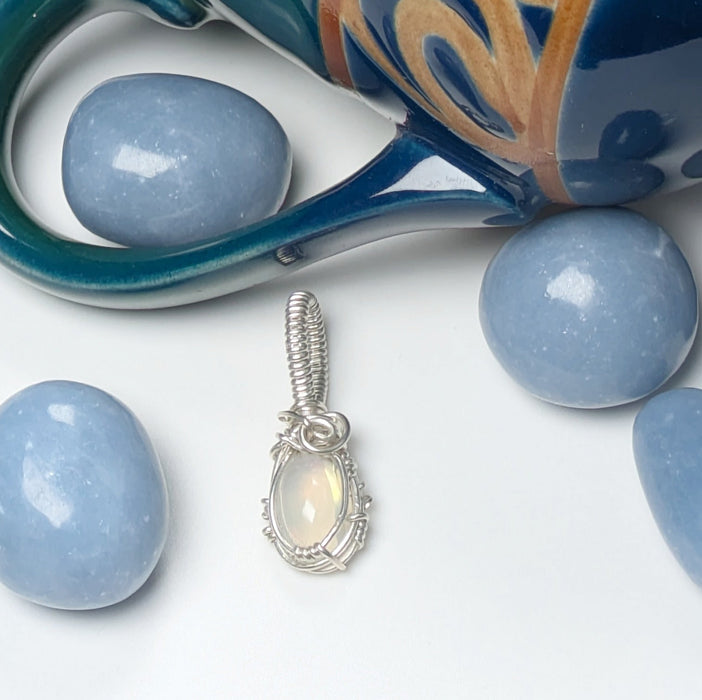 White Opal Pendant