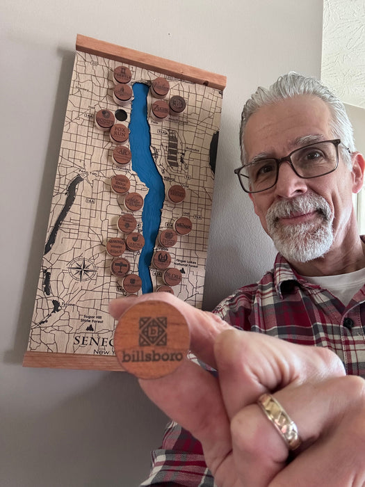 Touring Map of the Seneca Lake Wineries in Western New York