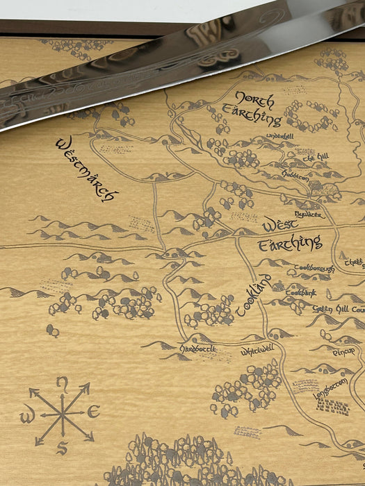 Shire Map | Lord of the Rings Hobbiton Wall Art | Handcrafted Wood