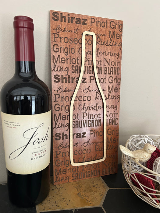 Favorite Wine Variety Wall Display