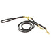 burgundy leather two dog walker with brass hardware