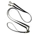 nylon web black two dog walker