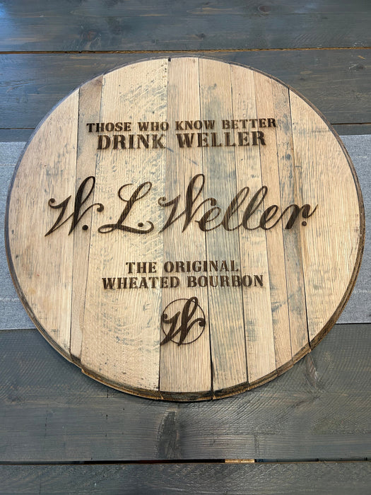 Custom Bourbon Barrel Lid Engraving