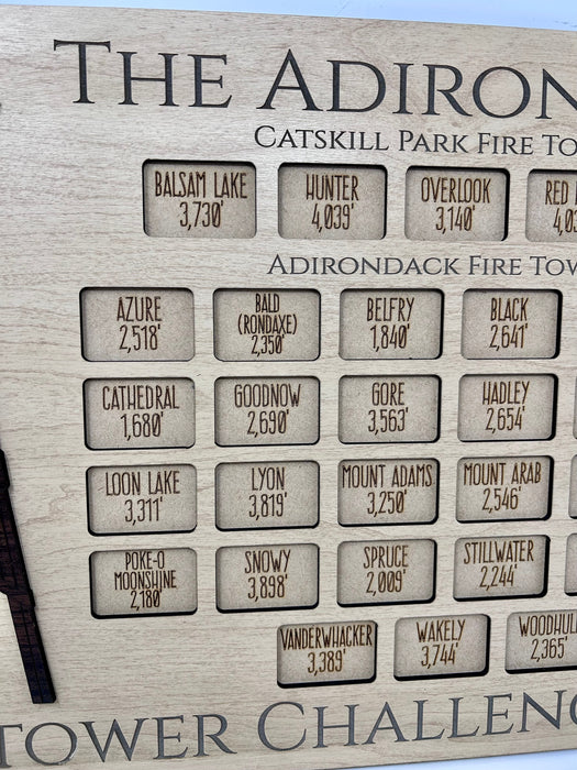 Adirondack Fire Tower Challenge Tracker
