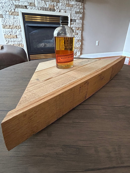 Wine Barrel Stave Corner Shelf