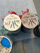 Maple and Walnut decorative Finger Lakes  laser engraved ornaments