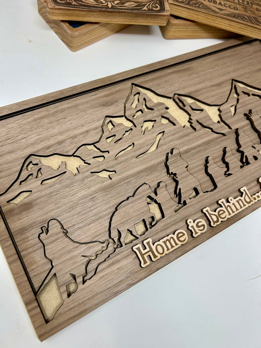 Lord of the Rings Wall Art | 3D Layered Wood Book Decor | Free Shipping