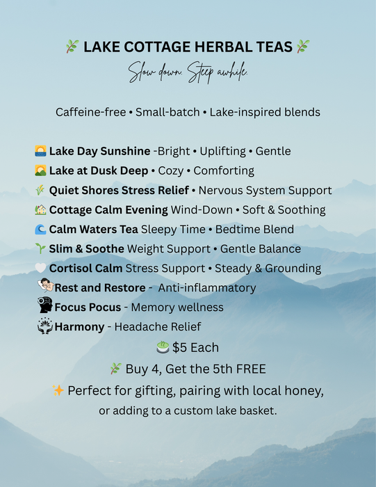 Handcrafted Caffeine-Free Herbal Tea: Finger Lakes Inspired