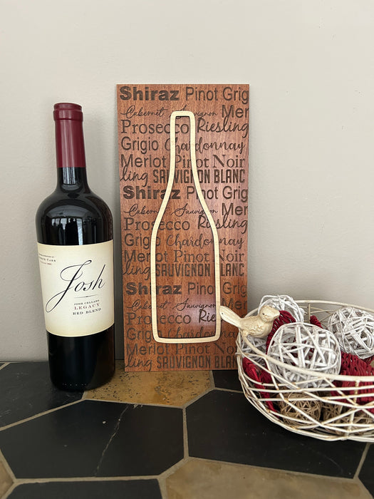 Favorite Wine Variety Wall Display