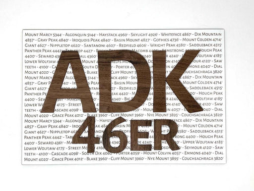 Adirondack 46er Club Mountain Peak Wall Art