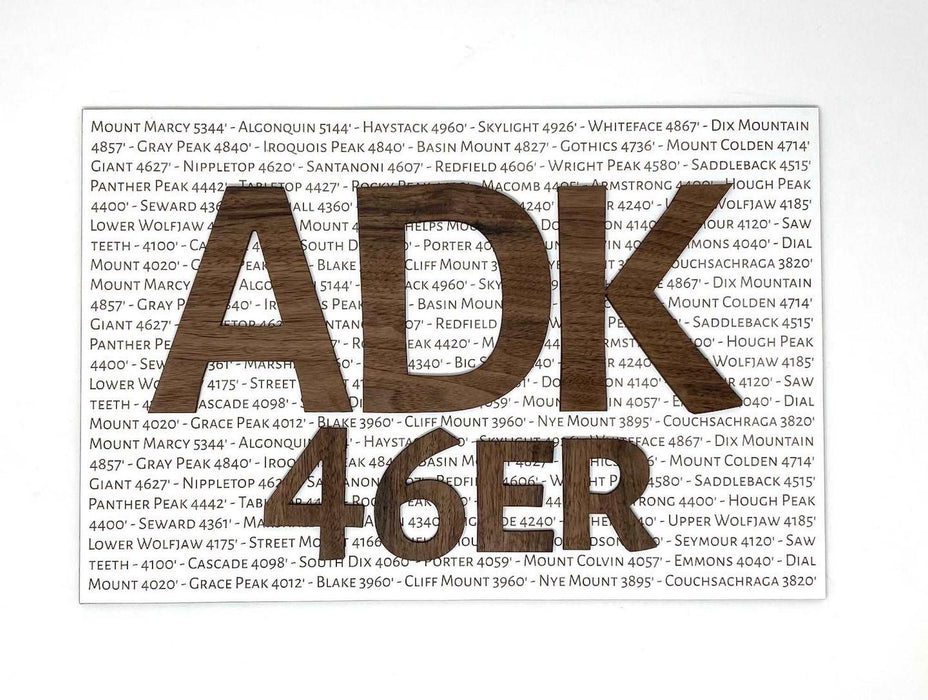 Adirondack 46er Club Mountain Peak Wall Art