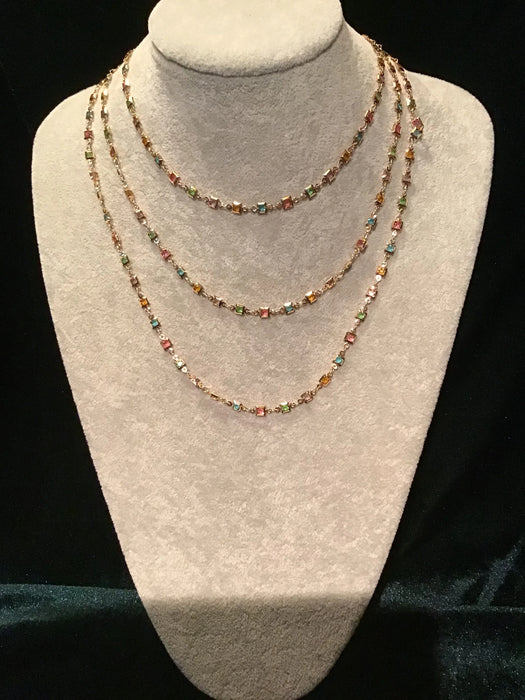 Sparkly Unique chain necklace