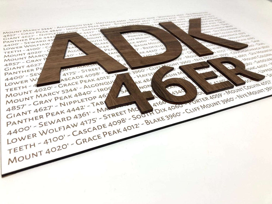 Adirondack 46er Club Mountain Peak Wall Art