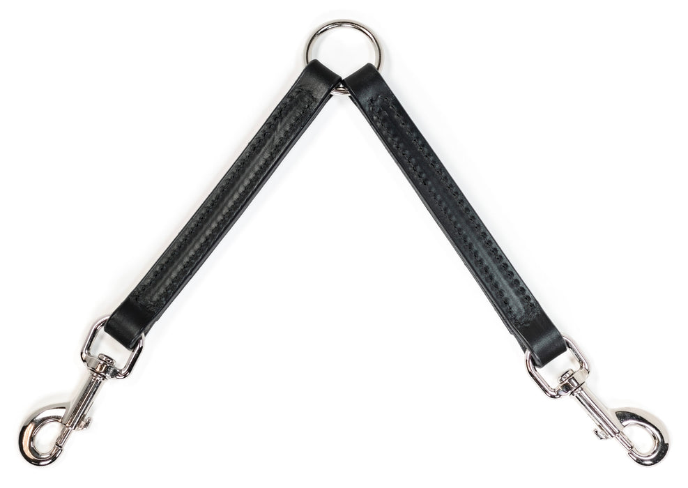 Leather Two-Dog Walking Coupler