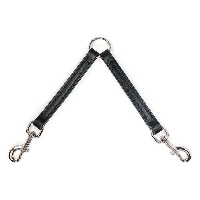 Leather Two-Dog Walking Coupler