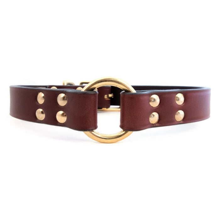 Bridle Leather Center Ring Collar