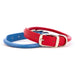 Auburn Leathercrafters Rolled Collar Red and Blue