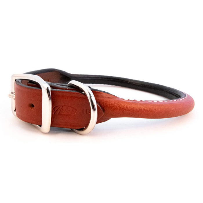 Auburn Leathercrafters Rolled Collar Tan