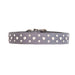 grey tuscan collar with 3 rows crystals